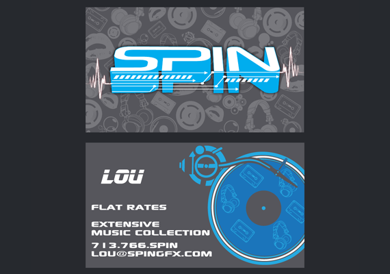 One of my other passions, I created and printed some business cards for my DJ service.