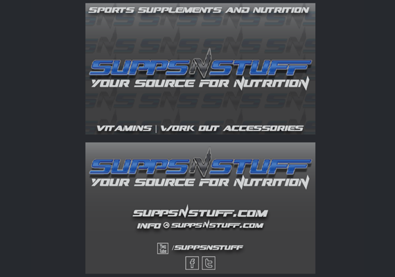 Business card, car magnets, and logo design and printed for an commerces supplement business.